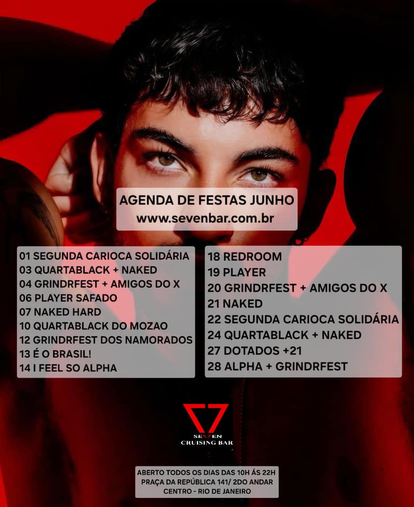 Os melhores homens sempre escolhem o Seven Cruising Bar